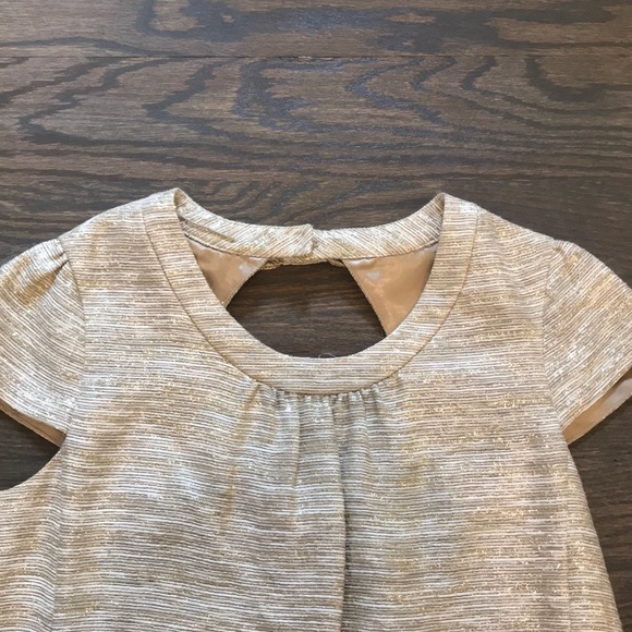 Kate Spade silver and gold shift dress size 4 - Picture 2 of 4